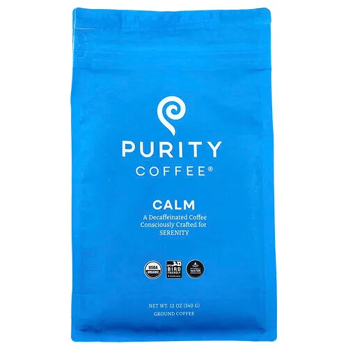 Purity Coffee, Calm, Molido, Descafeinado, 340 g (12 oz)
