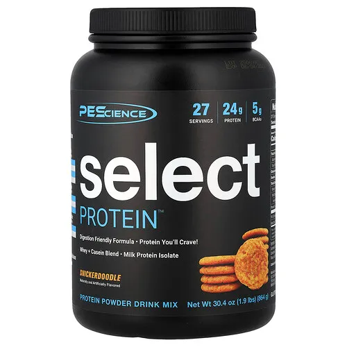 PEScience, Select Protein™, Proteína seleccionada, Mezcla para preparar bebidas en polvo, Snickerdoodle, 864 g (1,9 lb)