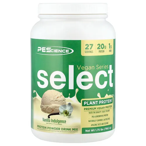 PEScience, Serie vegana, Select Plant Protein™, Proteína de origen vegetal seleccionada, Tentación de vainilla, 796,5 g (1,75 lb)