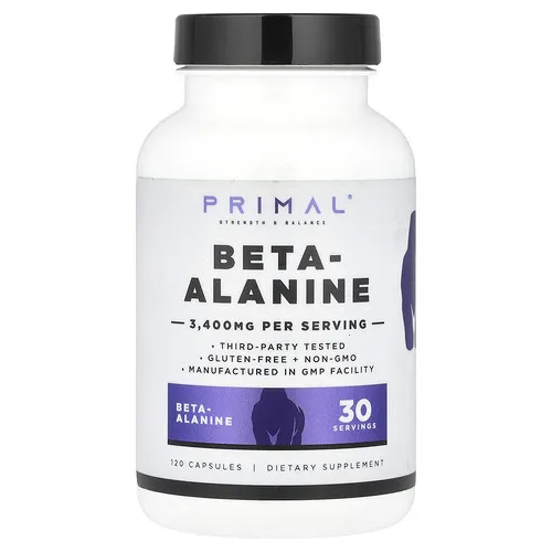 PrePrimal, Beta-alanina, 120 cápsulas (850 mg por cápsula)