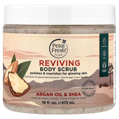 Petal Fresh, Exfoliante corporal revitalizante, Aceite de argán y karité, 473 ml (16 oz. líq.)
