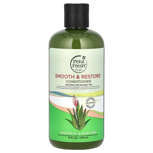 Petal Fresh, Pure, Acondicionador suave y restaurador, Aceite de queratina y aloe vera, 475 ml (16 oz. líq.)