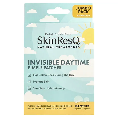 Petal Fresh, SkinResQ™, Tratamientos naturales, Parches invisibles para los granos durante el día, 108 parches