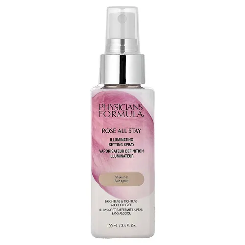 Physicians Formula, Rosé All Stay, Spray iluminador y fijador, Sin alcohol, 100 ml (3,4 oz. líq.)