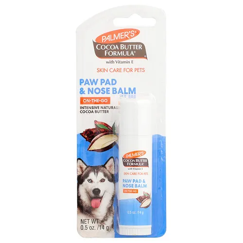 Palmer's for Pets, Cocoa Butter Formula® con vitamina E, Bálsamo para las almohadillas de las patas y la nariz, Para mascotas, 14 g (0,5 oz)