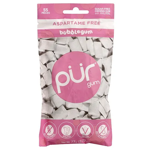 The PUR Company, Chicles sin azúcar, Chicle, 55 piezas, 77 g (2,72 oz)