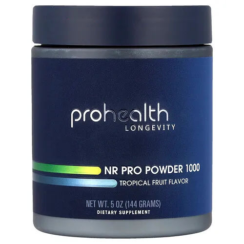 ProHealth Longevity, NR Pro, Polvo 1000, Frutas tropicales, 144 g (5 oz)