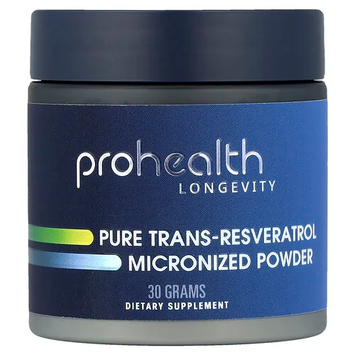 ProHealth Longevity, Trans-resveratrol puro, Polvo micronizado, 30 g