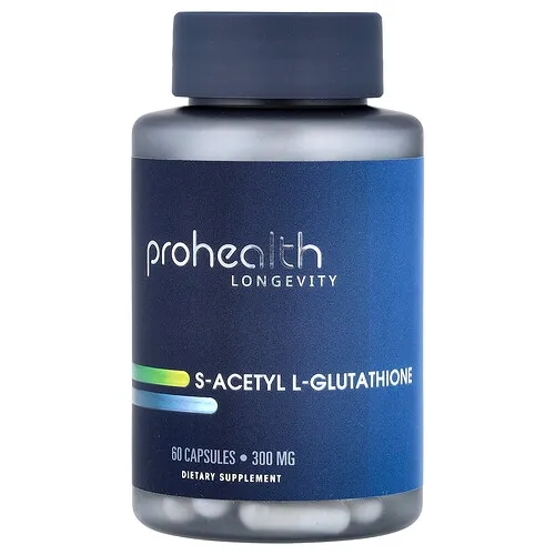 ProHealth Longevity, S-acetil-L-glutatión, 300 mg, 60 cápsulas