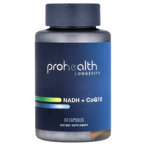 ProHealth Longevity, Suplemento de NADH y CoQ10, 60 cápsulas