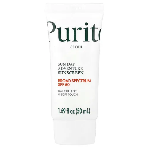 Purito, Protector solar Sun Day Adventure, FPS 50, 50 ml (1,69 oz. líq.)
