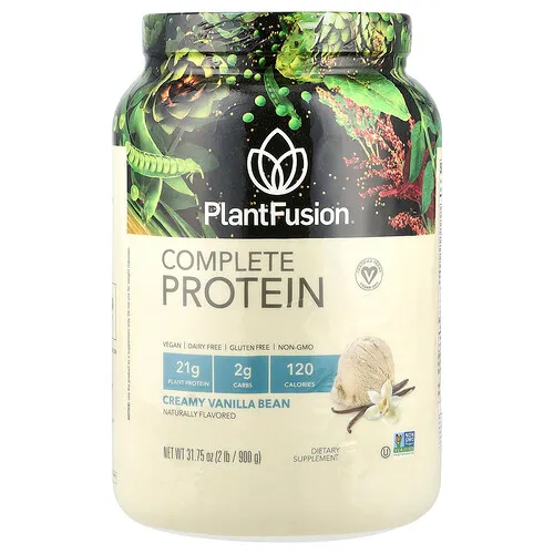 PlantFusion, Proteína completa, Vaina de vainilla cremosa, 900 g (2 lb)