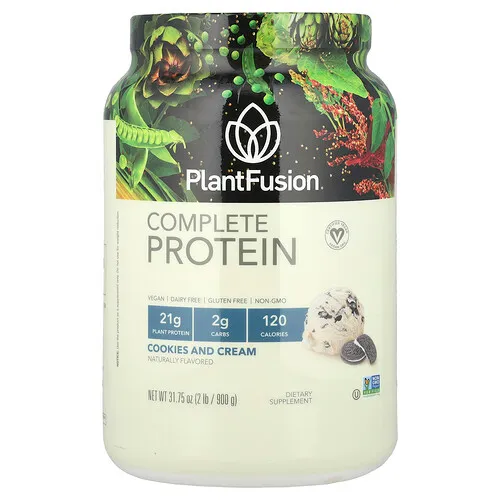 PlantFusion, Proteína completa, Galletas y crema, 900 g (2 lb)