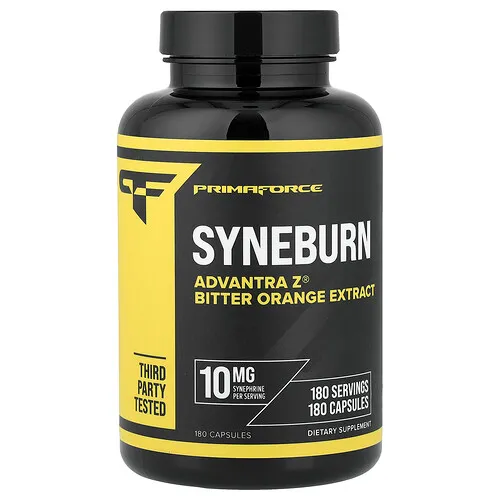 Primaforce, Syneburn, Suplemento para potenciar el metabolismo, 10 mg, 180 cápsulas