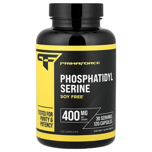Primaforce, Fosfatidilserina sin soya, 120 cápsulas (100 mg por cápsula)
