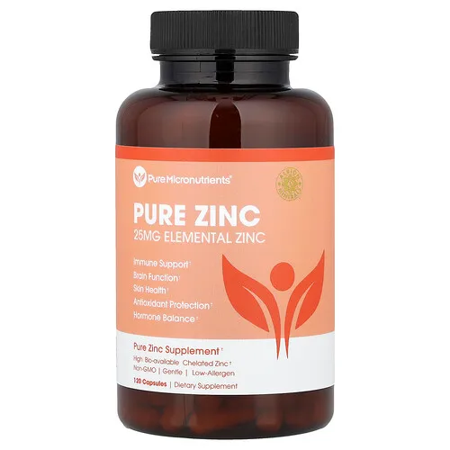 Pure Micronutrients, Zinc puro, 25 mg, 120 cápsulas