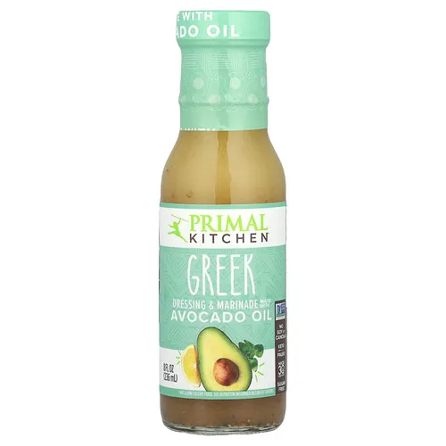 Primal Kitchen, Aderezo y adobo elaborado con aceite de aguacate, Griego, 236 ml (8 oz. líq.)