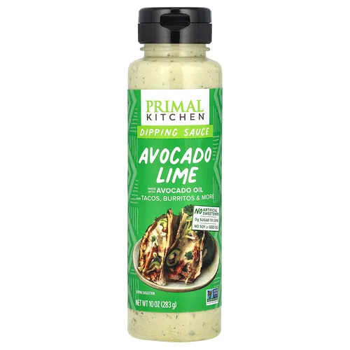 Primal Kitchen, Salsa para untar elaborada con aceite de aguacate, Aguacate y lima, 283 g (10 oz)