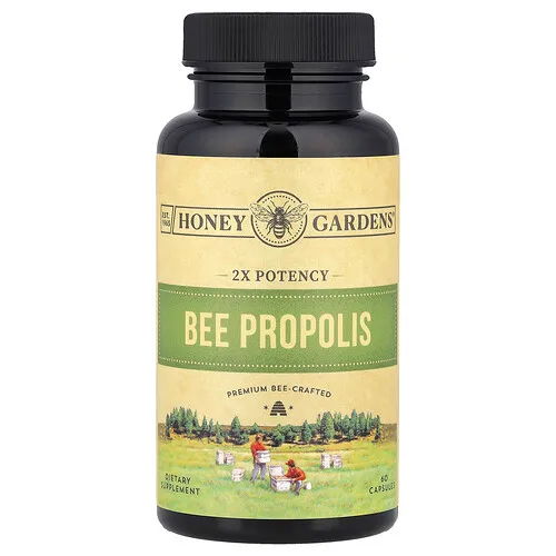Zand, Propóleo de abeja, Doble potencia, 60 cápsulas (400 mg por cápsula)