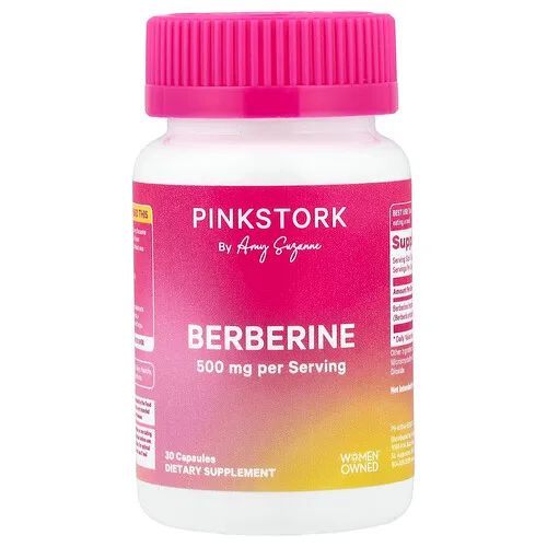 Pink Stork, Berberina, 500 mg, 30 cápsulas