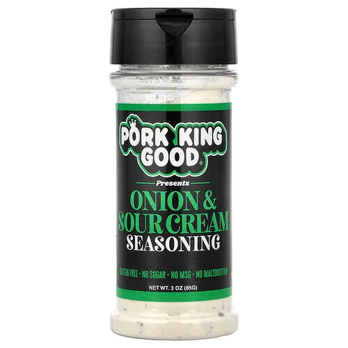 Pork King Good, Condimento para cebolla y crema agria`` 85 g (3 oz)