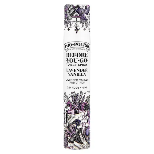 Poo-Pourri, Spray para inodoro Before-You-Go®, Lavanda y vainilla, 10 ml (0.34 oz. líq.)