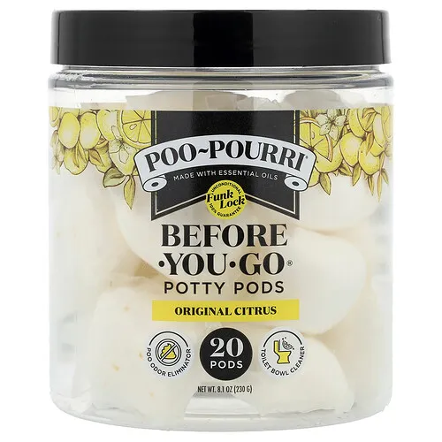 Poo-Pourri, Cápsulas para ir al baño Before-You-Go®, Cítrico original, 20 cápsulas, 230 g (8,1 oz)