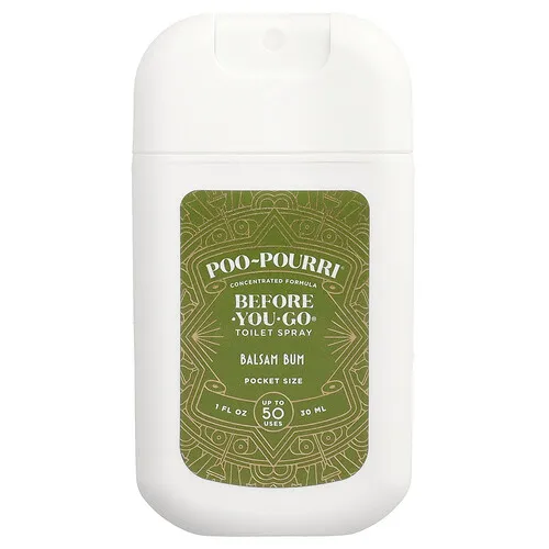 Poo-Pourri, Spray para inodoro Before-You-Go®, Rociador de bolsillo, Balsam Bum, 30 ml (1 oz. líq.)
