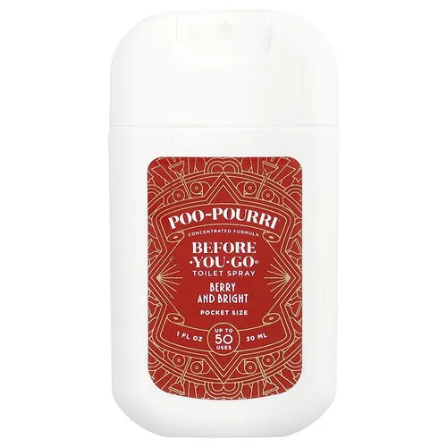 Poo-Pourri, Spray para inodoro Before-You-Go®, Spray para inodoro de bolsillo, Berry and Bright, 30 ml (1 oz. líq.)