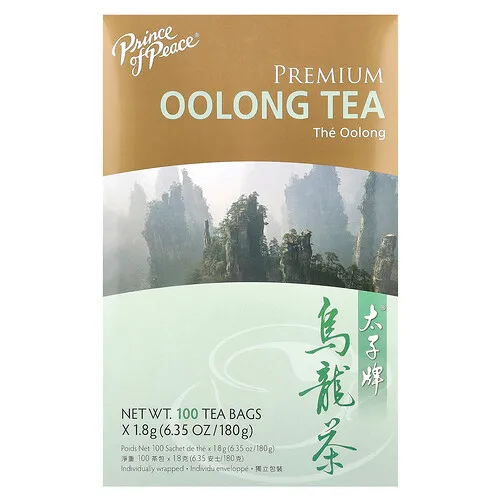 Prince of Peace, Té Oolong prémium, 100 bolsitas de té envueltas individualmente (1,8 g) cada una