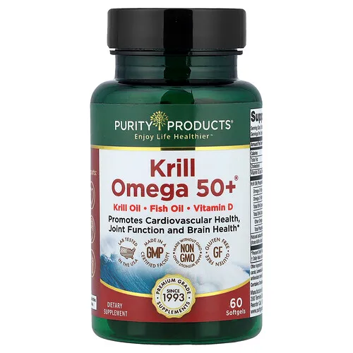 Purity Products, Omega-50+ de kril, 60 cápsulas blandas