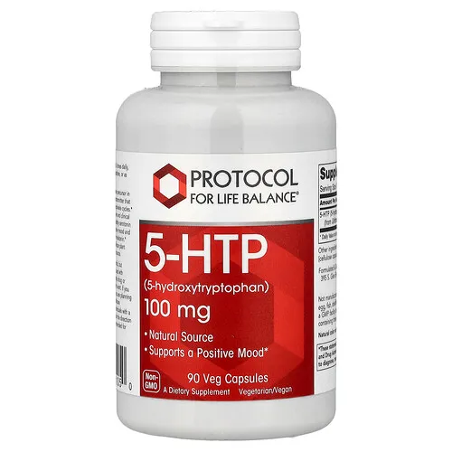 Protocol for Life Balance, 5-HTP, 100 mg, 90 cápsulas vegetales
