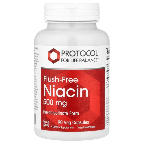 Protocol for Life Balance, Niacina antienrojecimiento, 90 cápsulas vegetales
