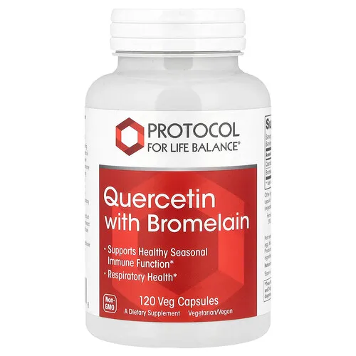 Protocol for Life Balance, Quercetina con bromelaína, 120 cápsulas vegetales