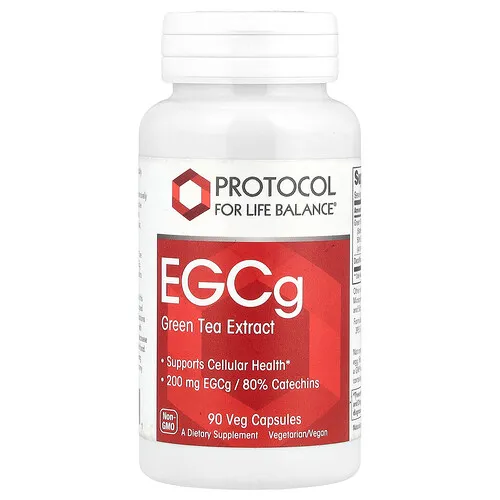Protocol for Life Balance, EGCg, extracto de té verde, 90 cápsulas vegetales