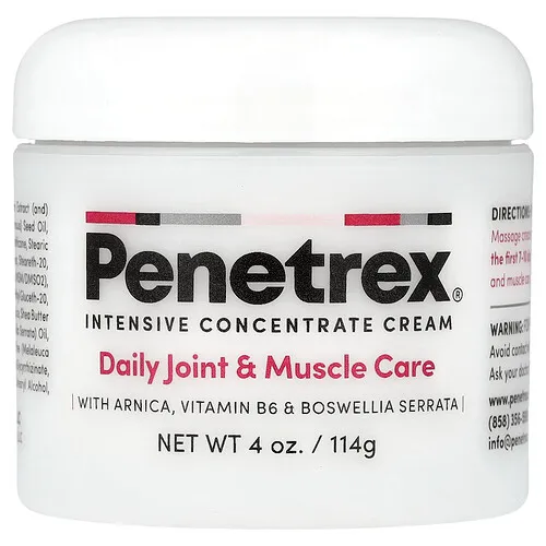Penetrex, Crema concentrada intensiva, Cuidado diario de los músculos y las articulaciones, 114 g (4 oz)