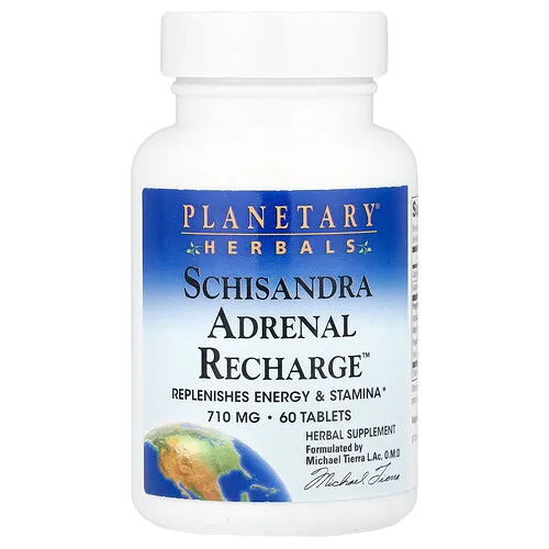 Planetary Herbals, Recarga suprarrenal de esquisandra, 60 comprimidos