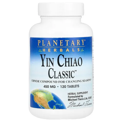Planetary Herbals, Yin Chiao Classic, 450 mg, 120 Tabletas