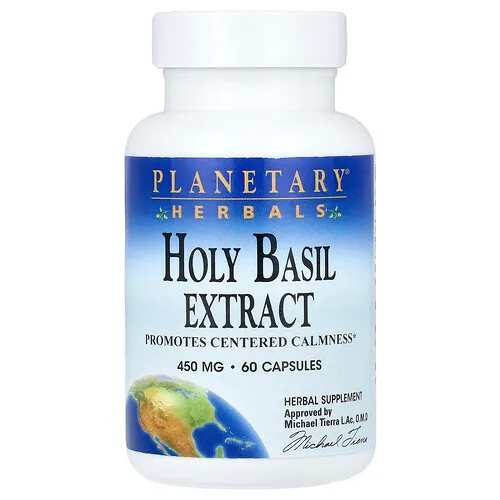 Planetary Herbals, Extracto de albahaca morada, 450 mg, 60 cápsulas