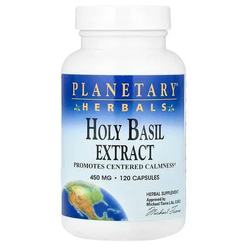 Planetary Herbals, Extracto de albahaca santa, 450 mg, 120 cápsulas
