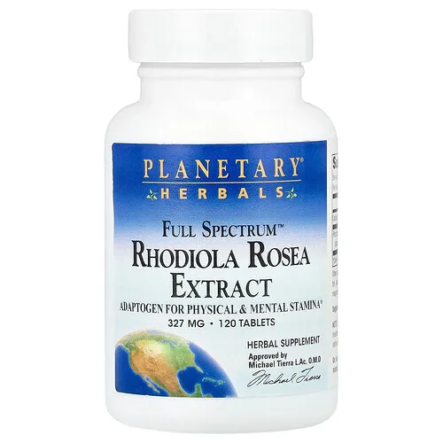 Planetary Herbals, Extracto de Rhodiola rosea Full Spectrum™, 120 comprimidos (327 mg por comprimido)