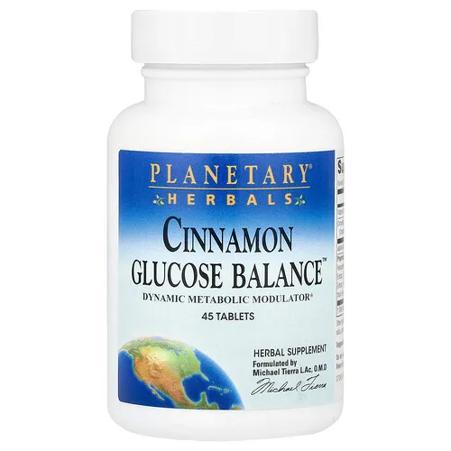 Planetary Herbals, Cinnamon Glucose Balance™, 45 comprimidos