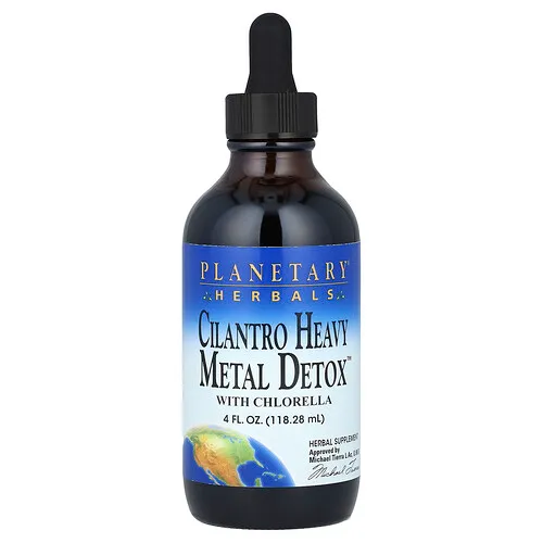 Planetary Herbals, Cilantro Heavy Metal Detox, Suplemento herbal con clorela, 118,28 ml (4 oz. líq.)