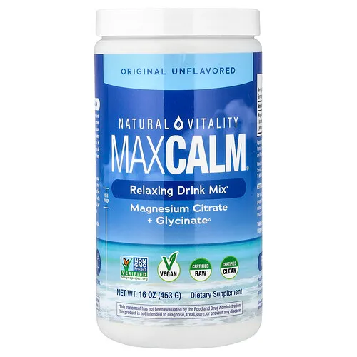 Natural Vitality, CALM®, Mezcla para preparar bebidas relajantes, Original, Sin sabor, 453 g (16 oz)