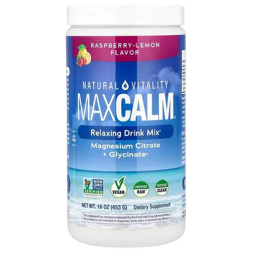 Natural Vitality, CALM®, Mezcla para preparar bebidas relajantes, Frambuesa y limón, 453 g (16 oz)