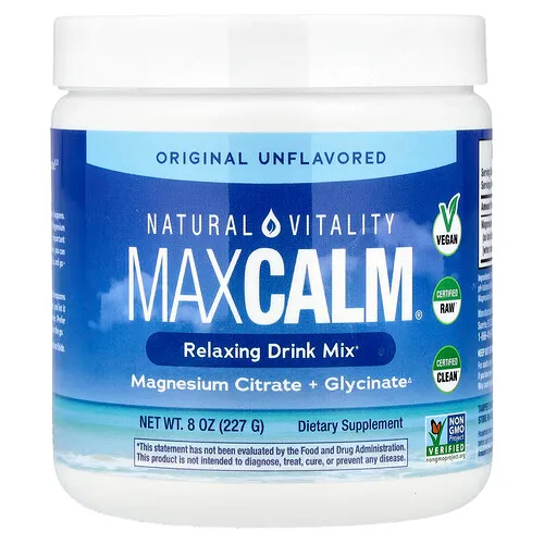 Natural Vitality, CALM®, Mezcla para preparar bebidas relajantes, Original, Sin sabor, 227 g (8 oz)