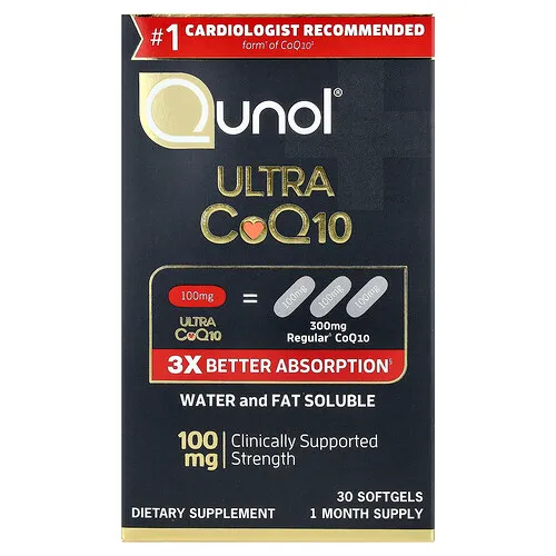 Qunol, Ultra CoQ10, 30 cápsulas blandas