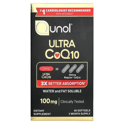Qunol, Ultra CoQ10, 60 cápsulas blandas