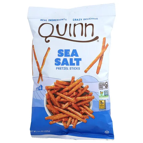 Quinn Snacks, Palitos de pretzel, Sal marina, 159 g (5,6 oz)