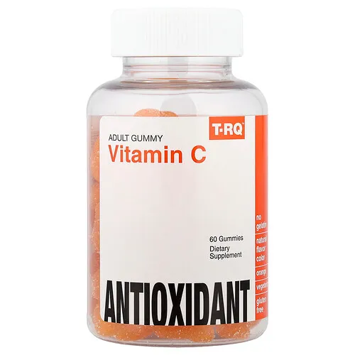 T-RQ, Gomitas para adultos, Vitamina C, Naranja, 60 gomitas (125 mg por gomita)